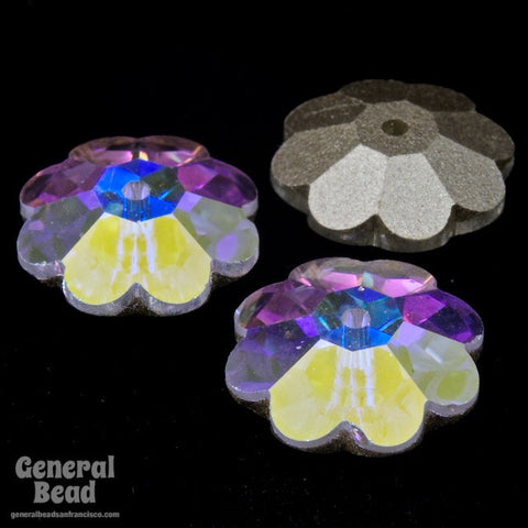 Swarovski 3700 12mm Crystal AB Marguerite Sew-On Crystal-General Bead