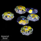 Swarovski 3700 10mm Crystal AB Marguerite Unfoiled Sew-On Crystal-General Bead