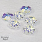 Swarovski 3700 10mm Crystal AB Marguerite Unfoiled Sew-On Crystal-General Bead