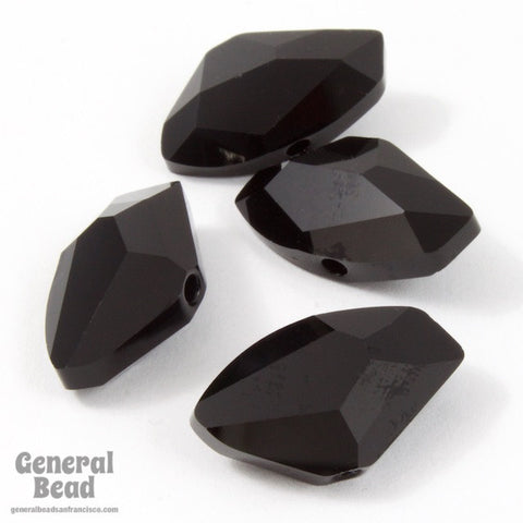 5556 11mm x 19mm Jet Swarovski Galactic Cut Bead-General Bead
