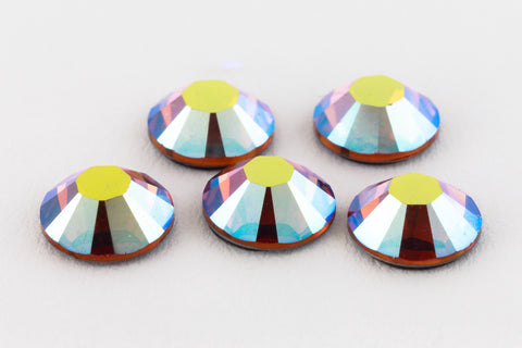 Swarovski 2058/2088 Topaz AB Flatback Rhinestone (5ss, 7ss, 9ss, 12ss, 16ss, 20ss, 30ss, 34ss)-General Bead