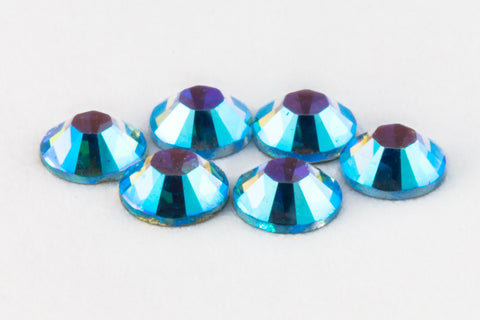 Swarovski 2058/2088 Aqua AB Flatback Rhinestone (5ss, 7ss, 9ss, 12ss, 16ss, 20ss, 30ss, 34ss)-General Bead