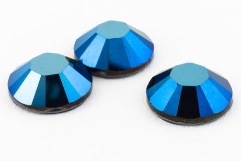 Swarovski 2058/2088 Metallic Blue Flatback Rhinestone (5ss, 7ss, 9ss, 12ss, 16ss, 20ss, 30ss, 34ss)-General Bead