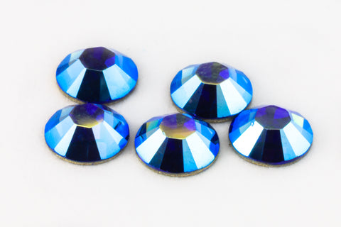 Swarovski 2058/2088 Sapphire AB Flatback Rhinestone (5ss, 7ss, 9ss, 12ss, 16ss, 20ss, 30ss)-General Bead