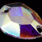 Swarovski 3232/2 11mm x 16mm Crystal AB Pear 2 Hole Sew-On-General Bead
