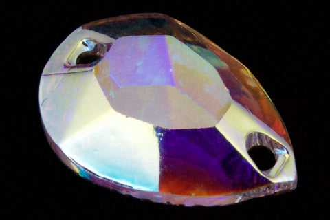 Swarovski 3232/2 11mm x 16mm Crystal AB Pear 2 Hole Sew-On-General Bead