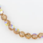 Swarovski 5000 Light Colorado Topaz AB Faceted Bead-General Bead