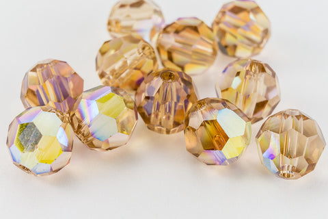 Swarovski 5000 Light Colorado Topaz AB Faceted Bead-General Bead