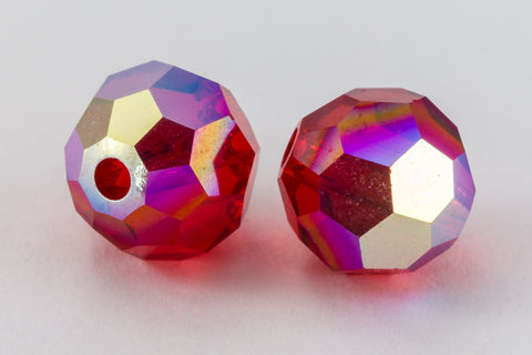 Swarovski 5000 Light Siam AB Faceted Bead-General Bead