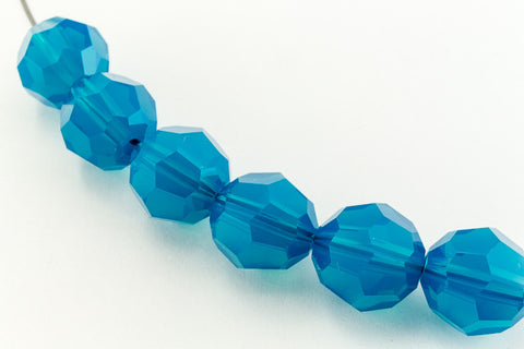 Swarovski 5000 Caribbean Blue Opal Faceted Bead-General Bead