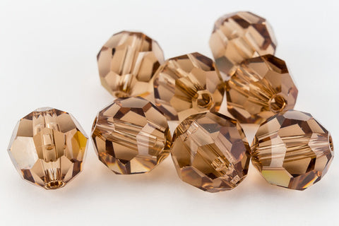 Swarovski 5000 Light Smoked Topaz Faceted Bead-General Bead
