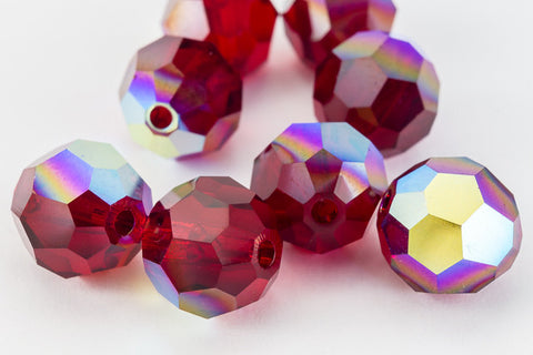 Swarovski 5000 Siam AB Faceted Bead-General Bead