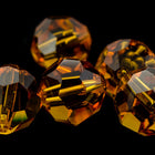 Swarovski 5000 Topaz Faceted Bead-General Bead