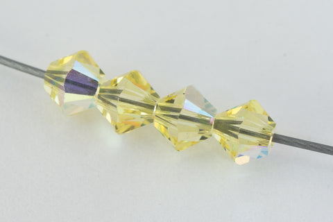 Swarovski 5328 Jonquil AB 2X Bicone (3mm, 4mm)