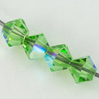 Swarovski 5328 Peridot AB 2X Bicone (3mm, 4mm)