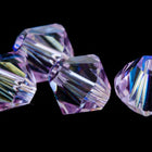 Swarovski 5328 6mm Violet AB 2X Bicone