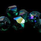 Swarovski 5301 Emerald AB Bicone-General Bead