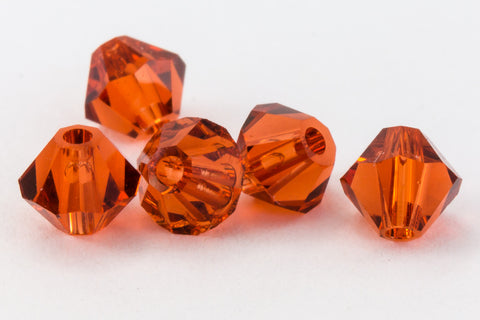 Swarovski 5301 Indian Red Bicone-General Bead