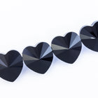 Swarovski 5742 8mm Jet Heart Bead