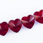 Swarovski 5742 10mm Siam Heart Bead