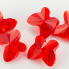 6mm Swarovski 5754 Light Siam Butterfly Bead