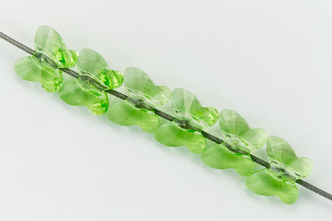 6mm Swarovski 5754 Peridot Butterfly Bead