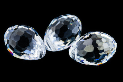 15mm x 11.5mm Swarovski 6002 Crystal Oval Disco Pendant