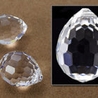 15mm x 11.5mm Swarovski 6002 Crystal Oval Disco Pendant