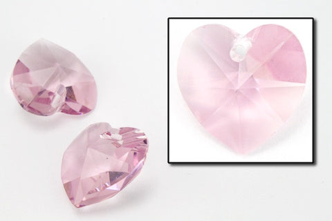 10.3mm x 10mm Swarovski 6202 Light Amethyst Heart Drop-General Bead