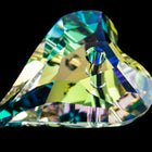 Swarovski 6240 12mm Luminous Green Wild Heart Pendant