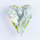 Swarovski 6240 12mm Luminous Green Wild Heart Pendant