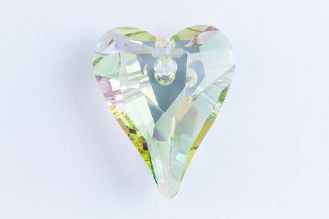 Swarovski 6240 12mm Luminous Green Wild Heart Pendant