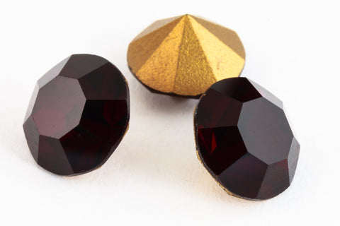 Vintage Swarovski Article 1100 Garnet Chaton (29ss, 39ss)-General Bead
