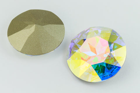 Swarovski 1201 27mm Crystal AB Point Back-General Bead