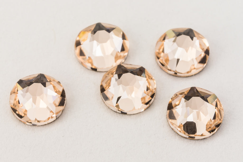 Swarovski 2058/2088 Silk Flat Back Rhinestone (5ss, 7ss, 9ss, 12ss