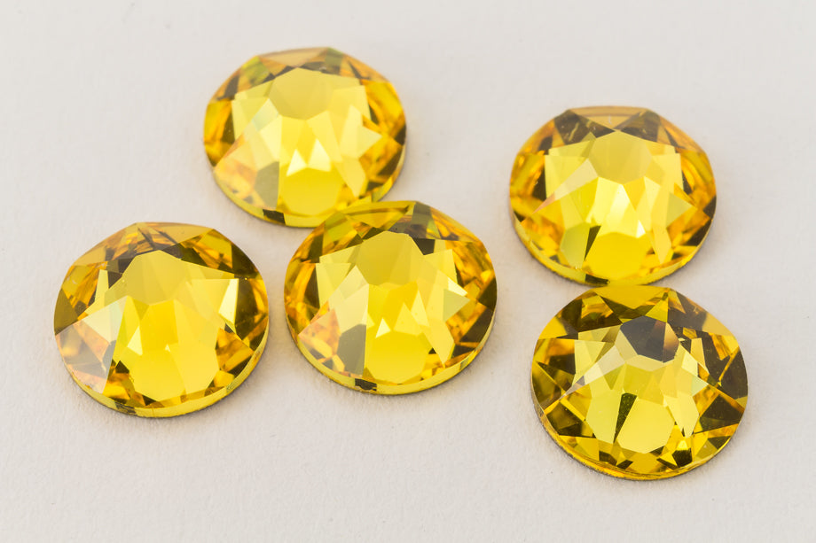 Swarovski 2058/2088 Light Topaz Flat Back Rhinestone (7ss