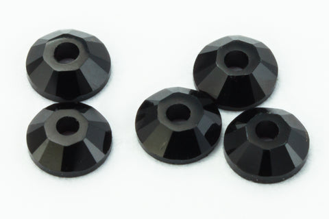 Swarovski 3128 3mm Jet Lochrosen Rhinestone-General Bead