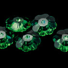 Swarovski 3700 8mm Erinite Marguerite Unfoiled Sew-On Crystal-General Bead