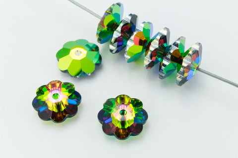 Swarovski 3700 8mm Vitrail Medium Marguerite Sew-On Crystal-General Bead