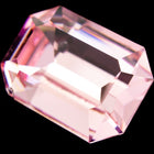 Vintage Swarovski 4600 13mm x 18mm Light Rose Faceted Rectangle-General Bead