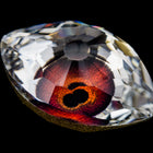 Swarovski 4775 10.5mm x 18mm Red Brown Eye Point Back-General Bead