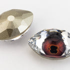 Swarovski 4775 10.5mm x 18mm Red Brown Eye Point Back-General Bead