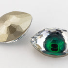 Swarovski 4775 10.5mm x 18mm Green Eye Point Back-General Bead