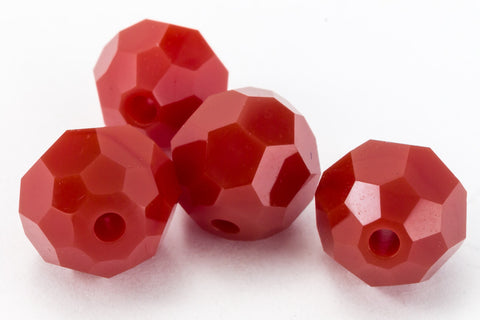Swarovski 5000 Dark Red Coral Faceted Bead-General Bead