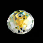 Swarovski 5040 12mm Crystal AB Briolette Rondelle