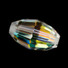 Swarovski 5200 9mm x 6mm Crystal AB Faceted Oval Beads