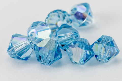 Swarovski 5301 Aqua AB Bicone-General Bead