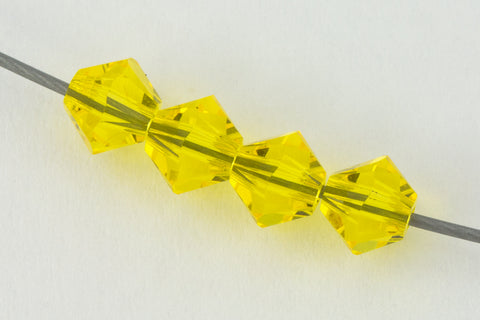 Swarovski 5301 Citrine Bicone (3mm, 4mm, 5mm, 6mm, 8mm)-General Bead