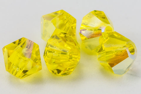 Swarovski 5301 Citrine AB Bicone-General Bead