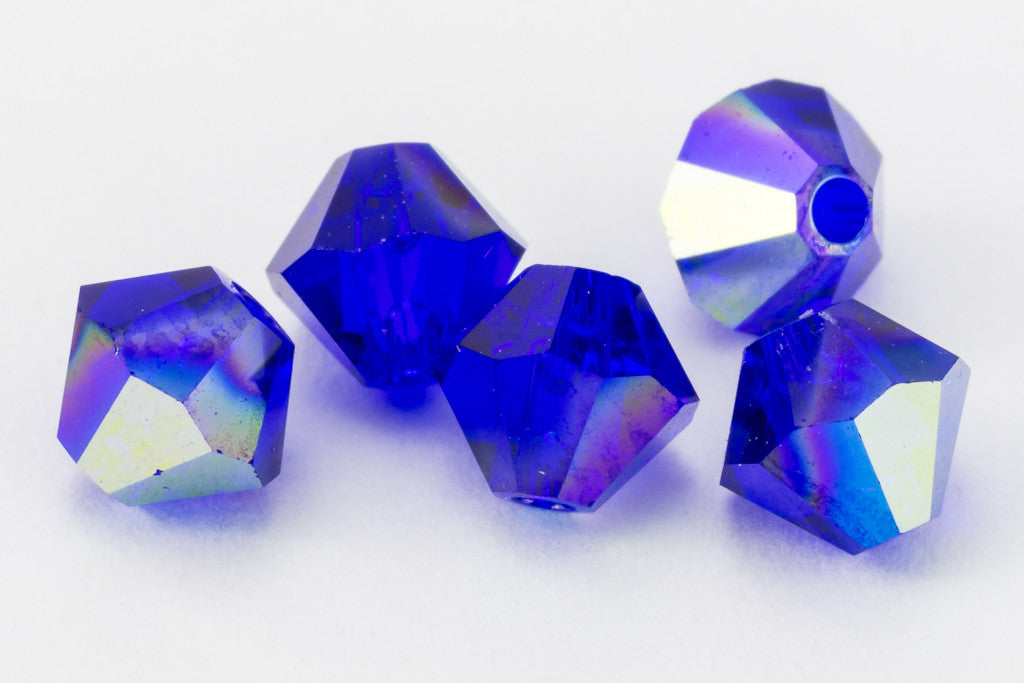 Swarovski 5301/5328 4mm Cobalt AB Bicone – General Bead